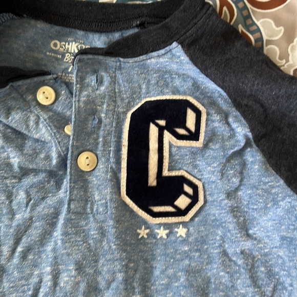 Osh kosh boys size 7 captain Henley - Picture 3 of 4